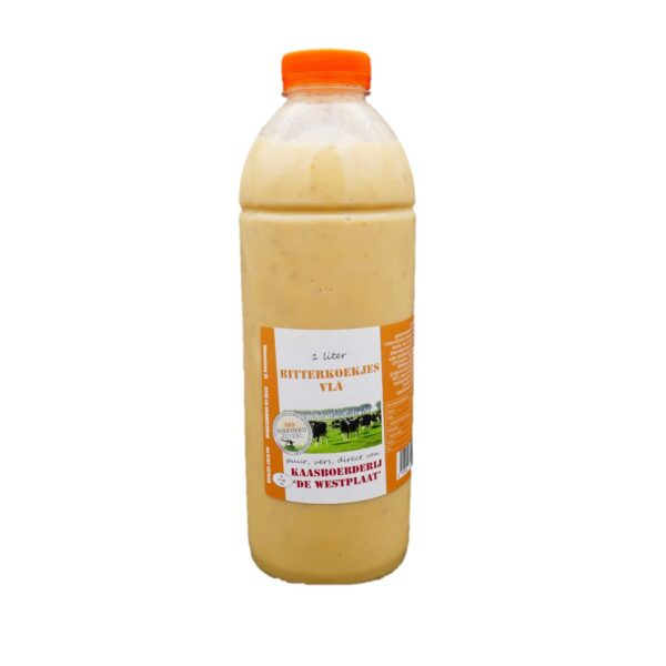 Vla bitterkoekjes 1 liter
