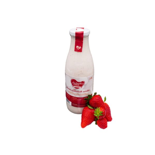 Karnemelk aardbei 750ml ambachtelijk