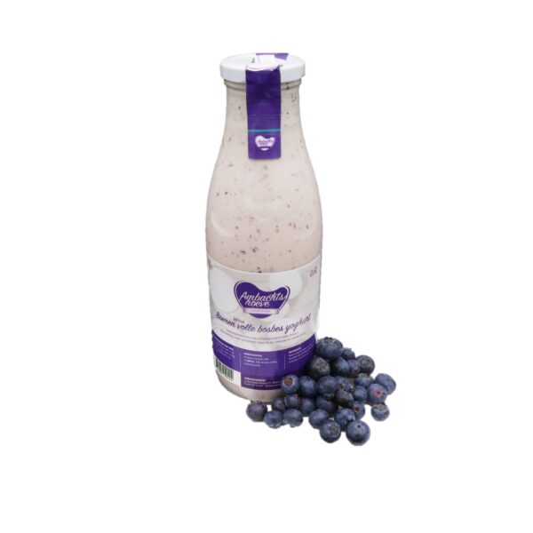 Yoghurt bosbes 750 ml ambachtelijk